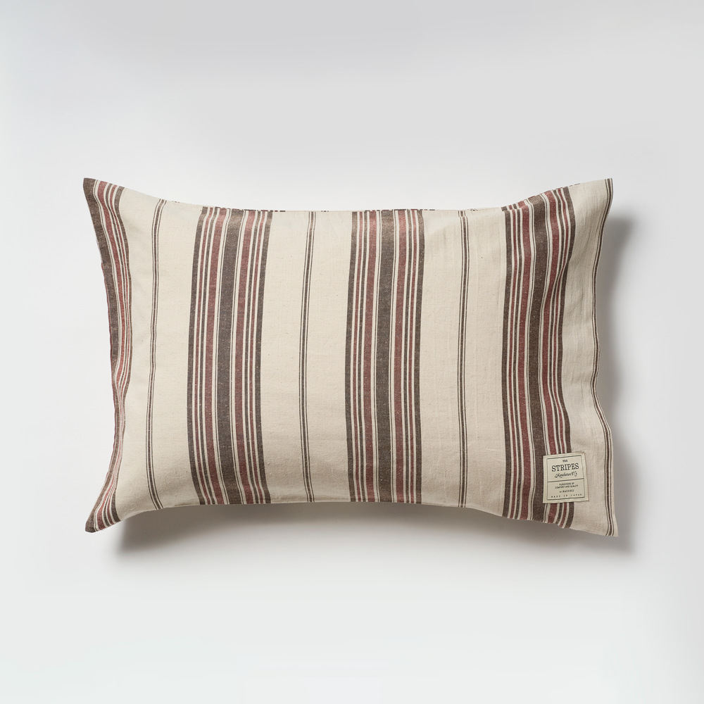 Striped pillows top