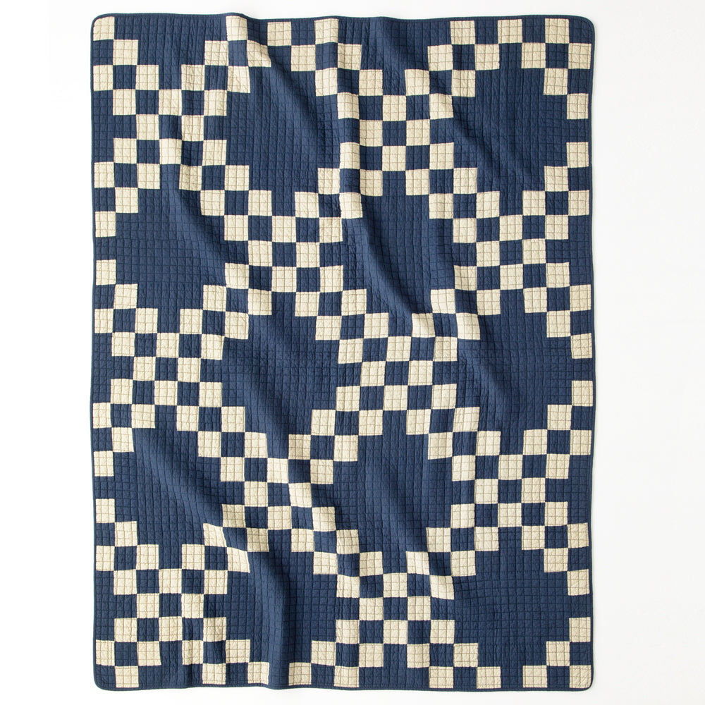 Patchwork Quilt Cover / NAVY – BasShu Online Store
