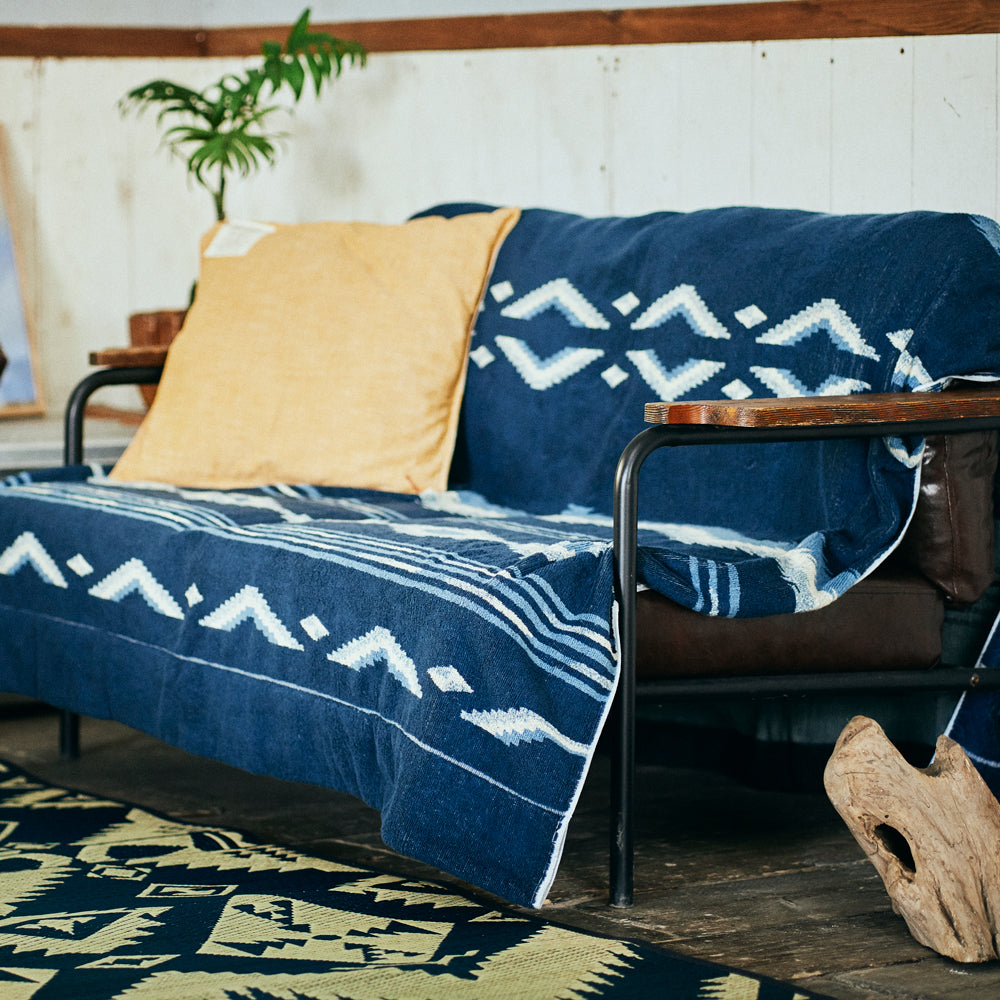 Cotton Pile Blanket / Native Motif（L） – BasShu Online Store