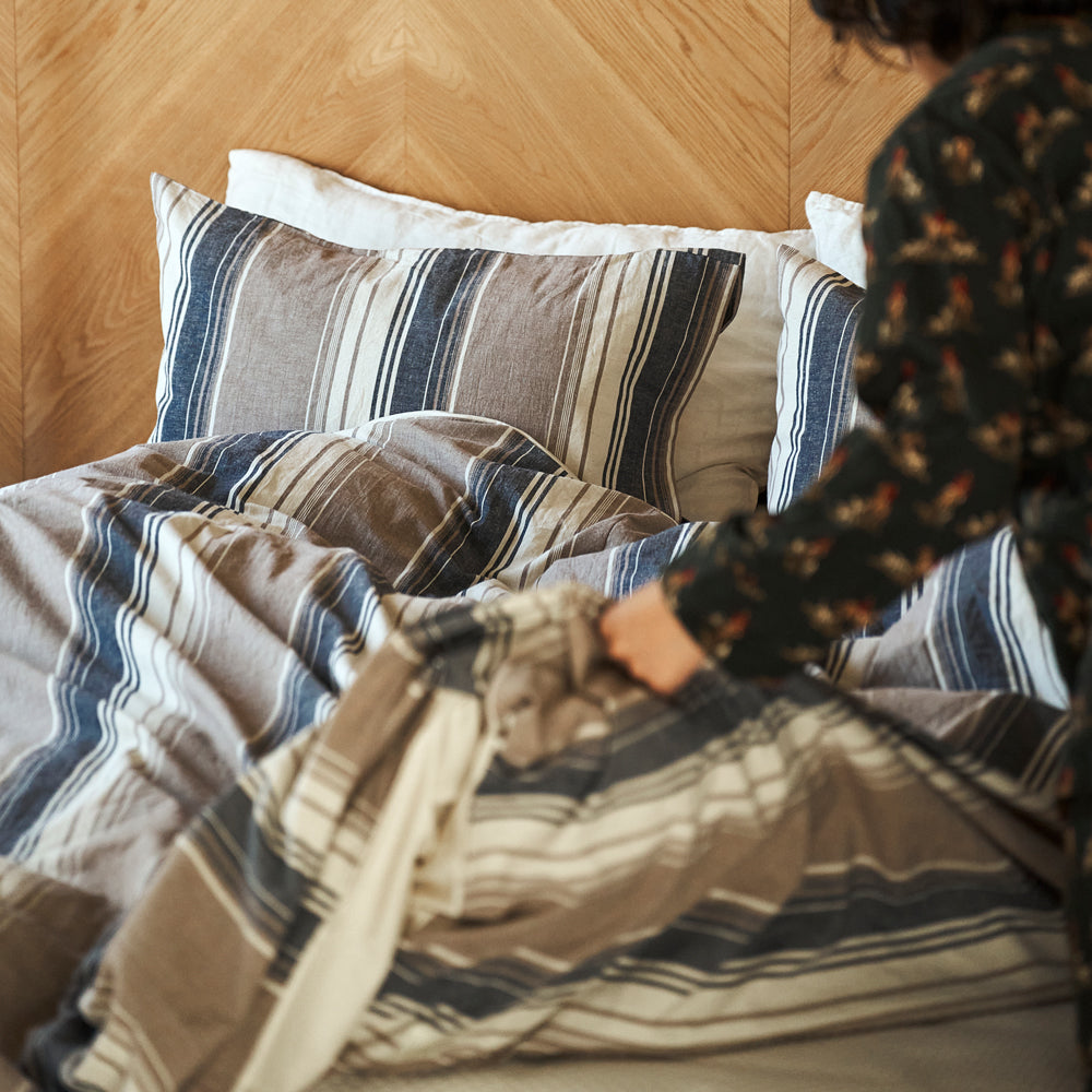 Basshu The Stripesシリーズ 掛け布団カバー ストライプ WEB限定】THE STRIPES Duvet Cover / BLUE – BasShu Online Store