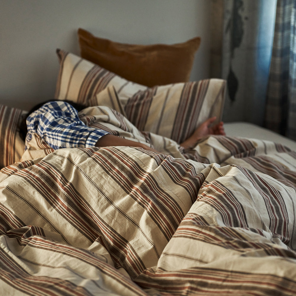WEB限定】THE STRIPES Duvet Cover / BROWN – BasShu Online Store