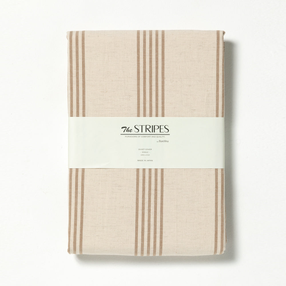 WEB限定】THE STRIPES Duvet Cover / MOCHA – BasShu Online Store