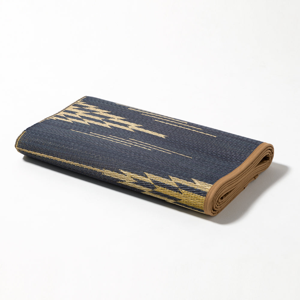 IGUSA RUG / NAVY×NATURAL – BasShu Online Store