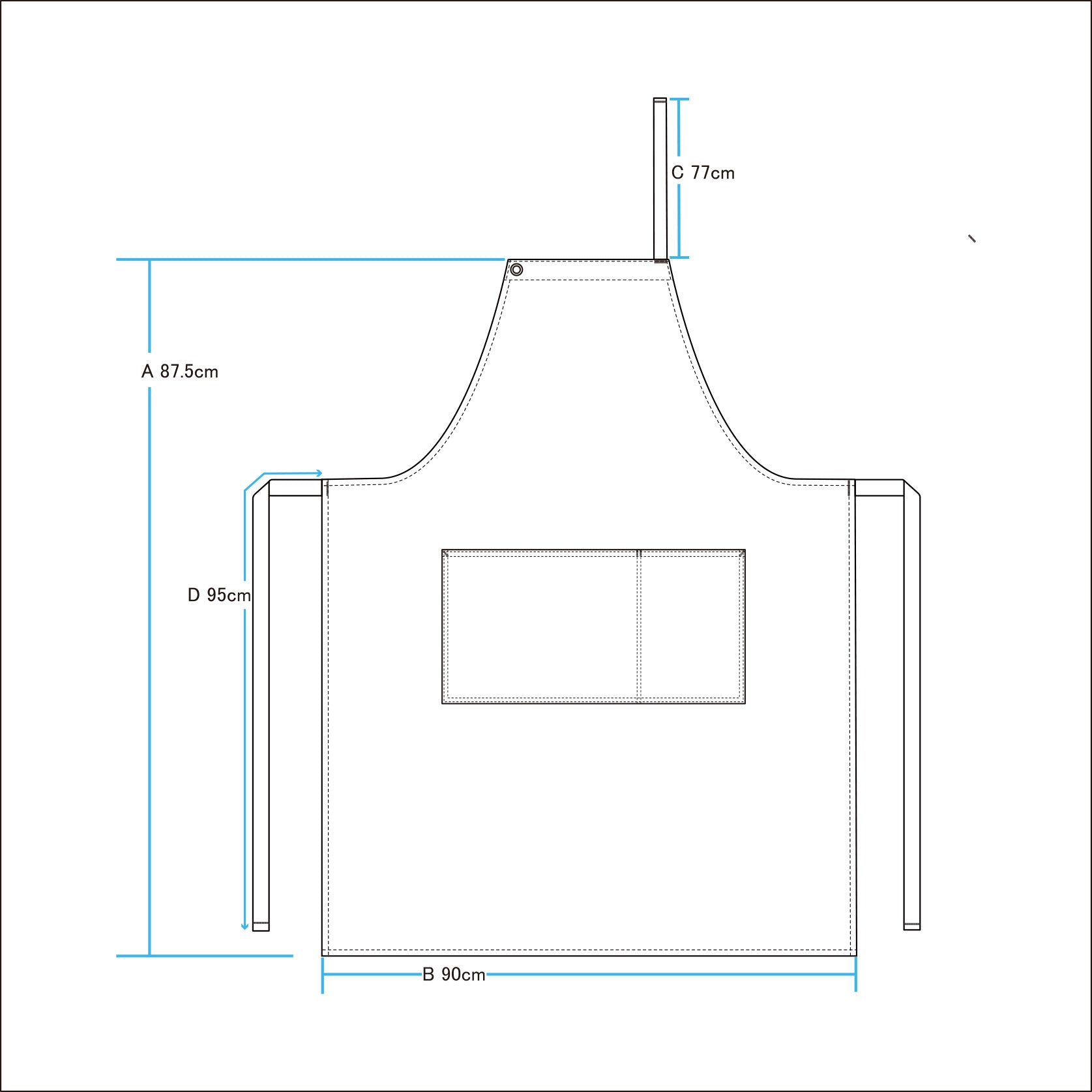 Check Apron / BLUE – BasShu Online Store