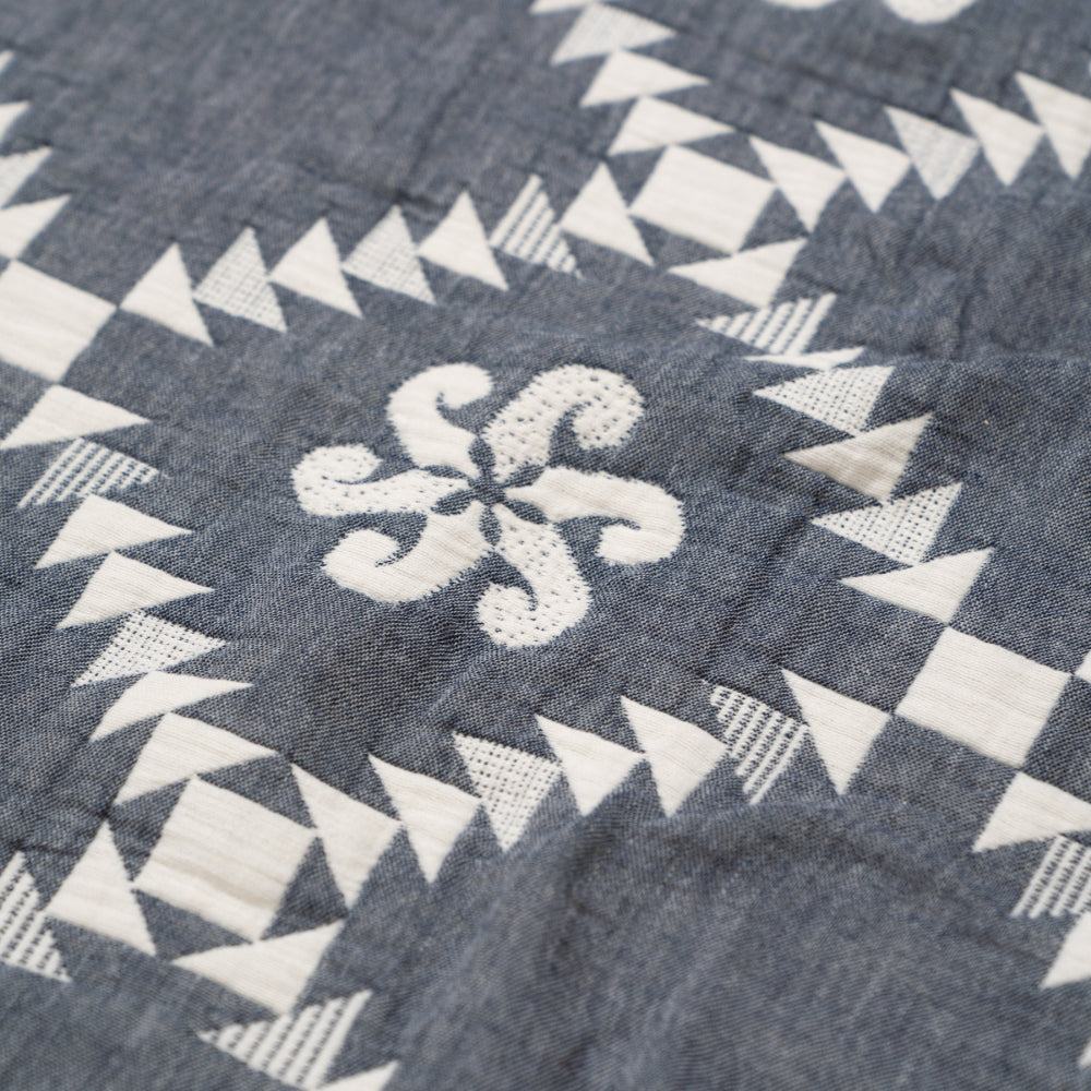 WEB限定】Gauze Blanket / NAVY (M) – BasShu Online Store