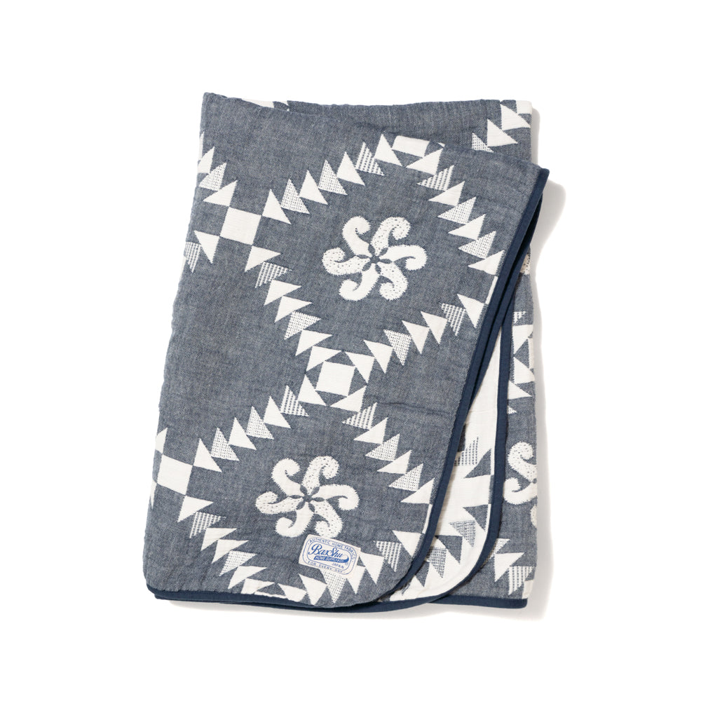 WEB限定】Gauze Blanket / NAVY (M) – BasShu Online Store
