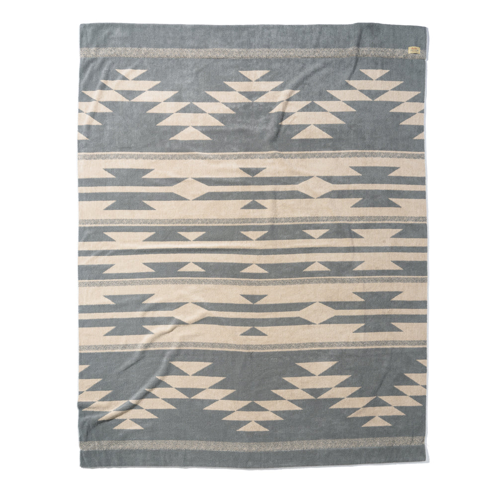 Cotton Pile Blanket / Native Motif BEIGE（L） – BasShu Online Store