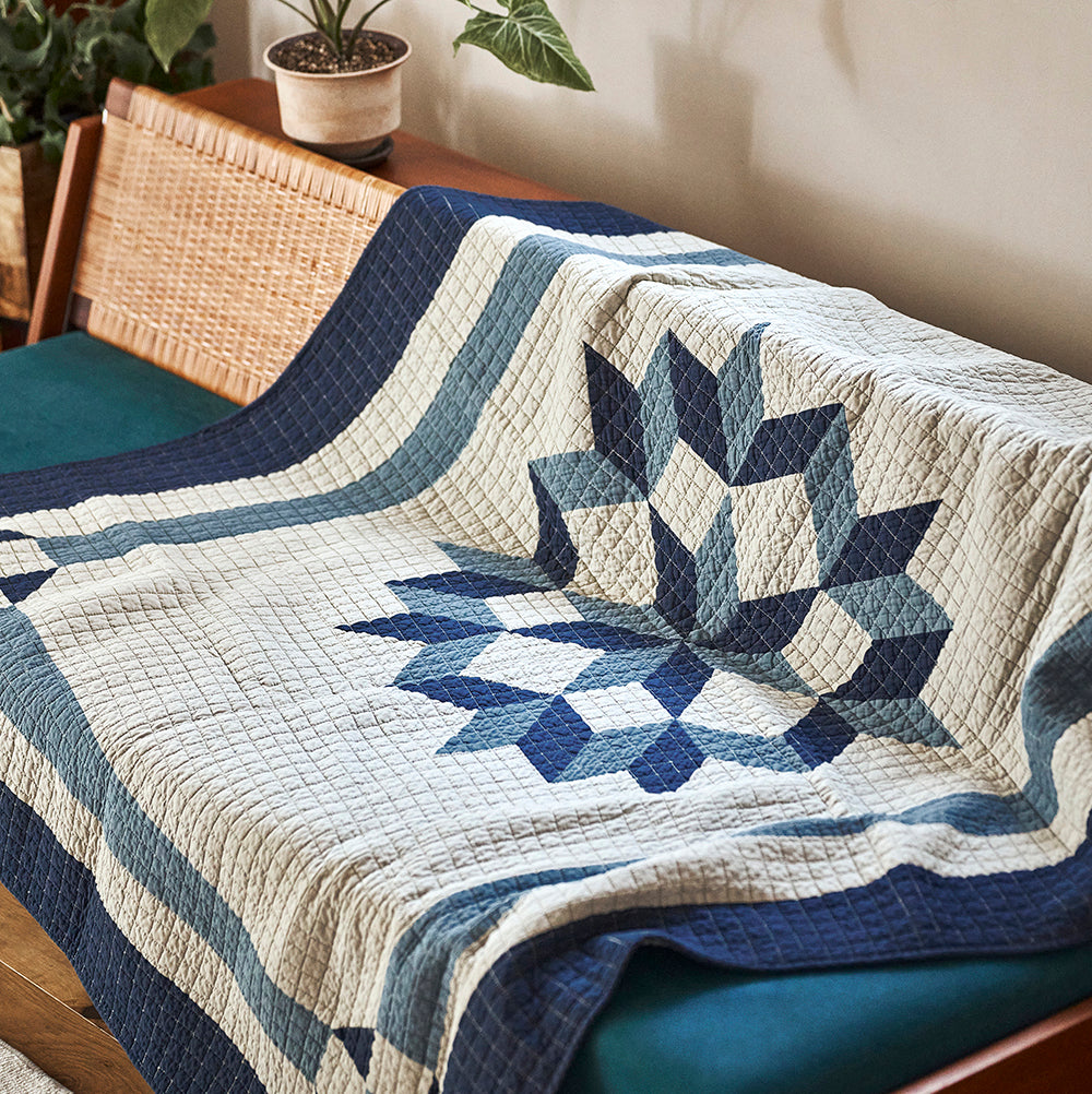 Patchwork Quilt Cover / OATMEAL – BasShu Online Store