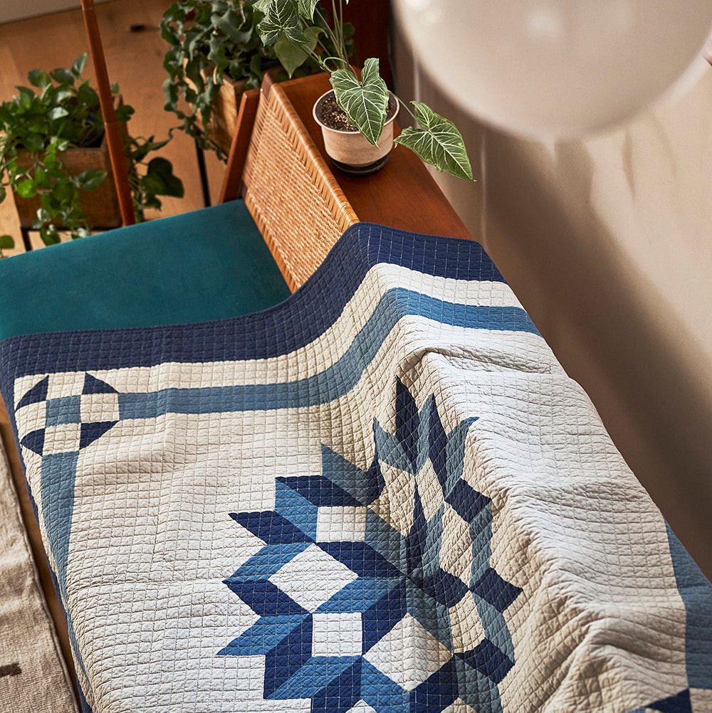 Patchwork Quilt Cover / OATMEAL – BasShu Online Store