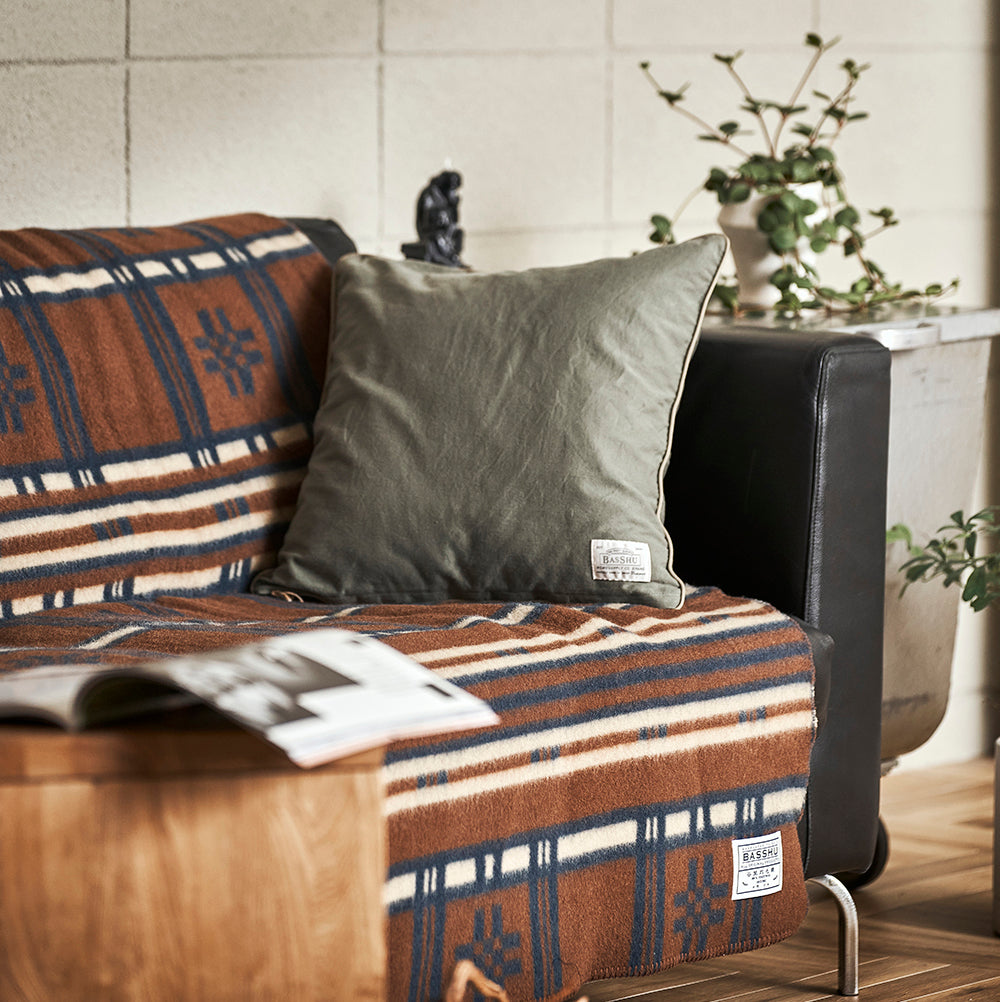 【botanical】BasShu　ウールブランケット botanical】BasShu ウールブランケット BasShu Patchwork Quilt