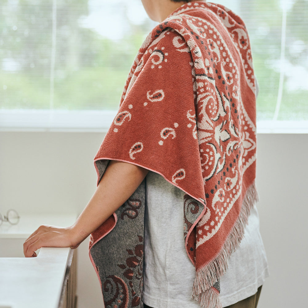 Cotton Pile Blanket / Bandana RED(M) – BasShu Online Store Cotton Pile Blanket / Bandana RED(M) – BasShu Online Store