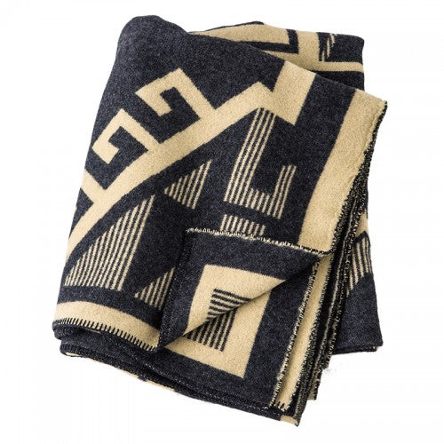Wool Blanket / Jacquard CHARCOAL GRAY – BasShu Online Store