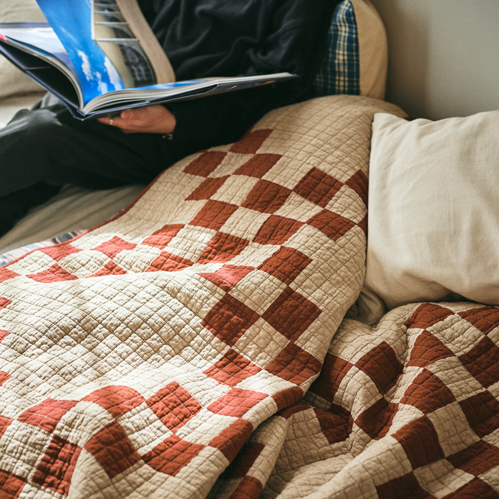 Patchwork Quilt Cover / RED – BasShu Online Store