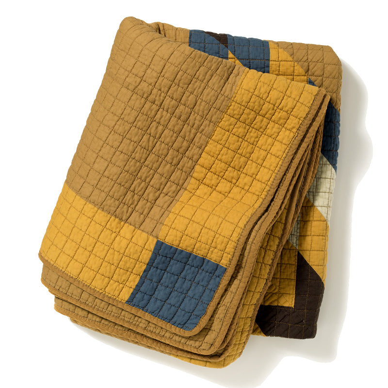 Patchwork Quilt Cover / CAMEL – BasShu Online Store