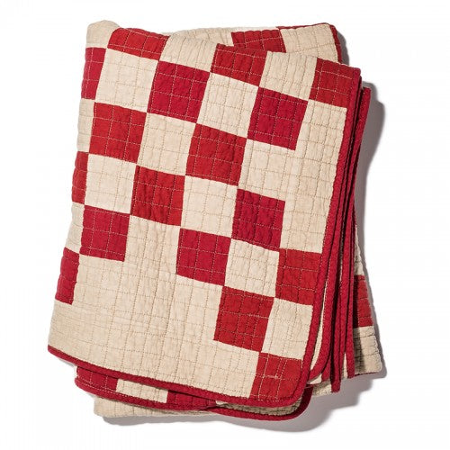 Patchwork Quilt Cover / RED