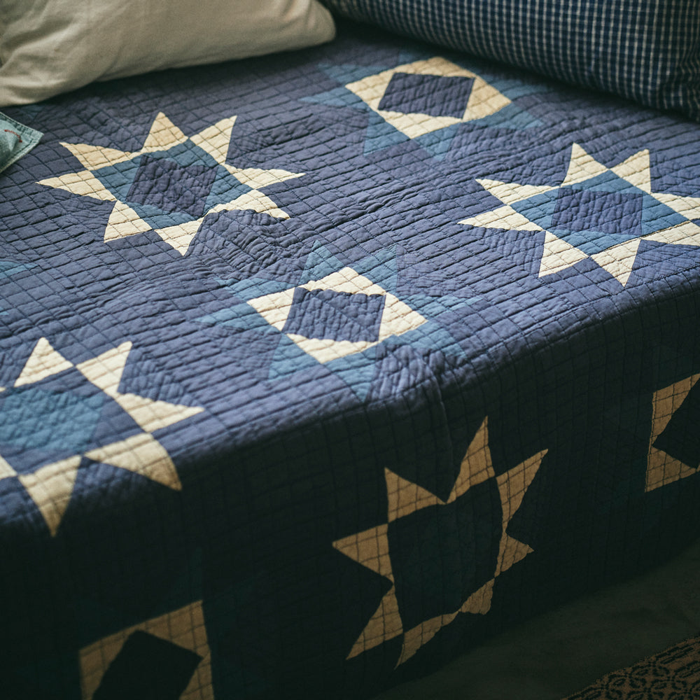 Patchwork Quilt Cover / BLUE – BasShu Online Store