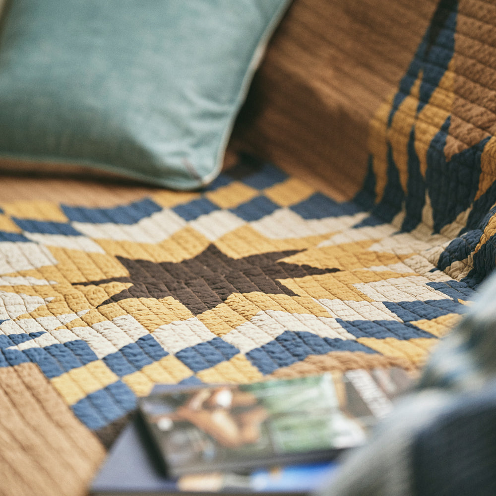 Patchwork Quilt Cover / CAMEL – BasShu Online Store