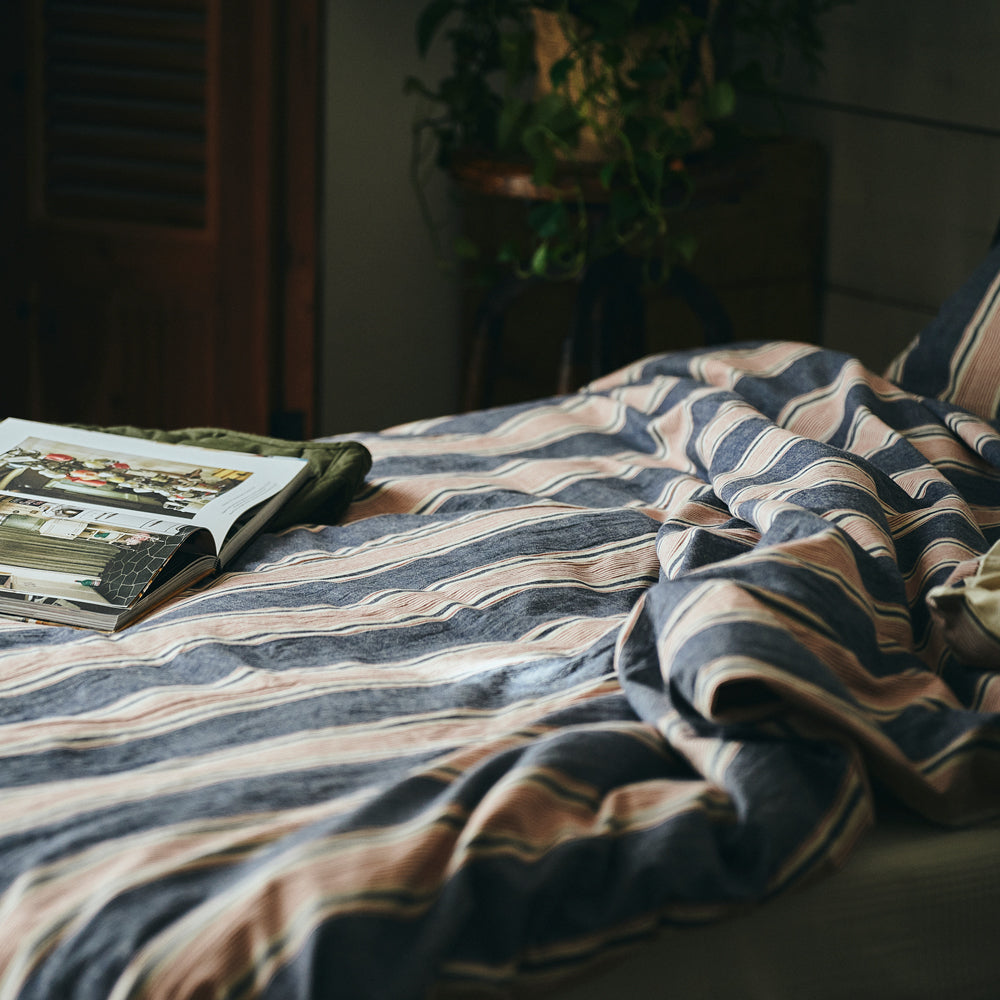 WEB限定】THE STRIPES Duvet Cover / NAVY – BasShu Online Store